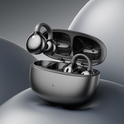 Clip on Earbuds Open Ear Wireless Bluetooth 5.4 Headphones Earphones with Wireless Charging Case