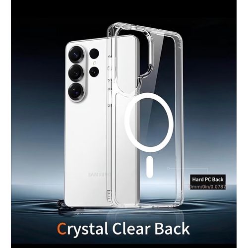 Galaxy S26 Ultra , S25 Ultra, S24 Ultra , S23 Ultra , S22 Ultra , S21 Ultra , S20 Ultra & Note 20 Ultra Transparent Phone Case - Luxurious High Definition Transparent Magnetic Phone Case, Non Yellowing ( TRANSPARENT )