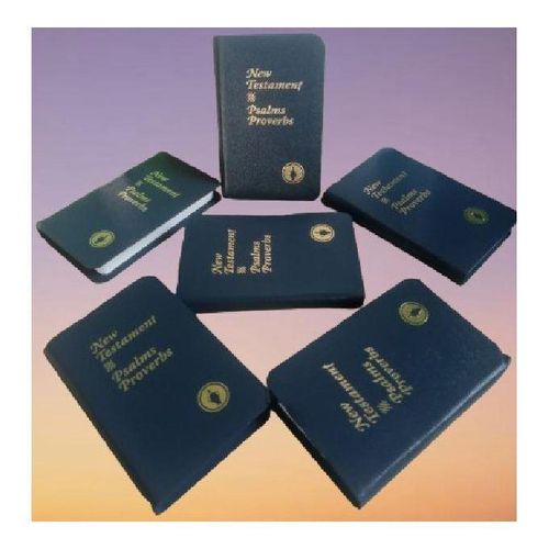 Pocket New Testament Bible With Psalms & Proverbs Hardcover (PACK OF 6)