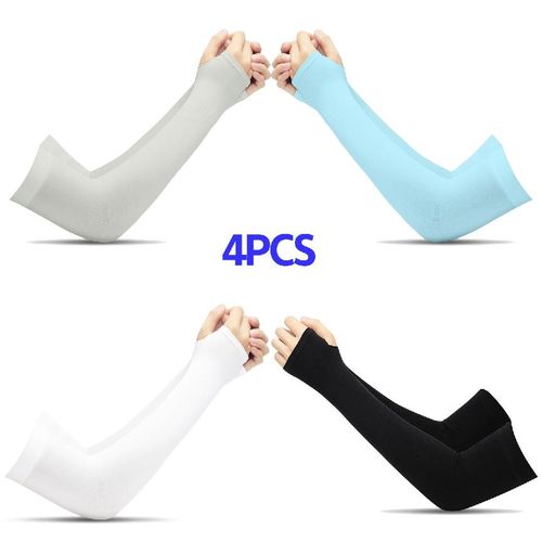 CHYM 4 pairs of sun protection ice sleeves, suitable for men and women outdoors