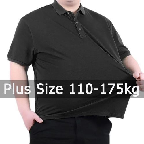 Men's Short Sleeve Polo Shirt Plus Size 5XL 6XL 7XL Classic Workwear Polos