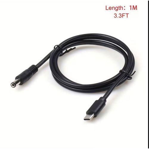 Type-C to DC Fast Charging DC Power Cable, 5V/ 9V/ 12V/ 15V & 20V Adjustable Voltage, Suitable for Routers, Computers, Speakers And Other Electronic Devices.