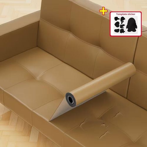 Self-Adhesive PU Synthetic Faux Leather Repair Patch Kit - Ideal for Car Seats, Office Chairs, And Furniture - Durable, Waterproof, And Heat-Resistant, Furniture Repair