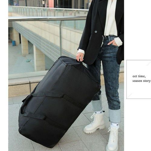Large Capacity Multipurpose Foldable Travel Bag With Wheels, Air Shipping Package, High Capacity Storage Luggage Handbag - Men & Women Strong Duffel Bag