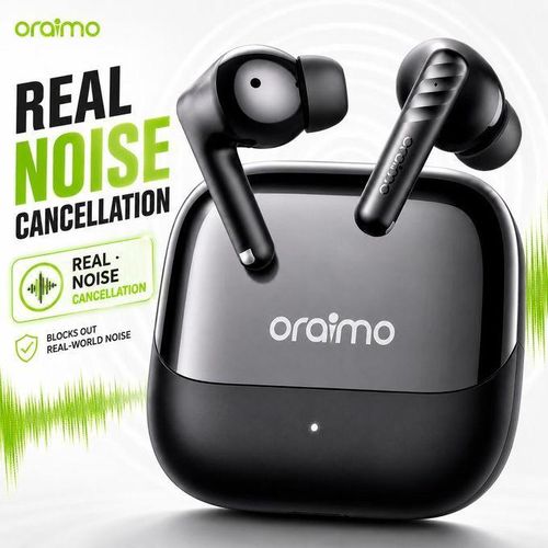 Noise Hush Bluetooth Earphones Wireless Gaming Hearpod Ear Pód / Headphones 5 0 Hear Earpiece Earbuds Pod Earpods with microphone calls deep bass call for iphone and Android with Real ANC noise Cancellation ENC (T323p)