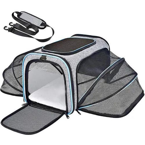 Expandable Softpet Crate Carrier for Cat Puppy Ferret Rabbit
