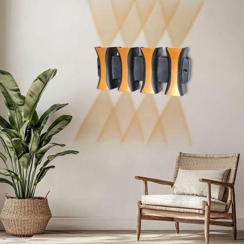 1pcs Wall Light Double Face 6 eye wall bracket Fence/Tv console Lights
