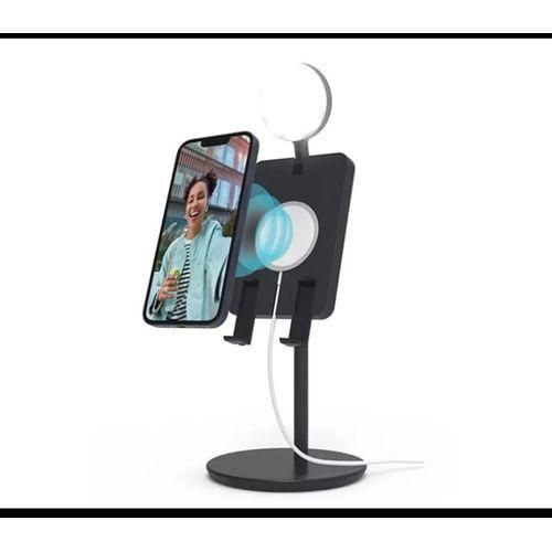 Video Call Light Phone Stand With Light And Charger Dock