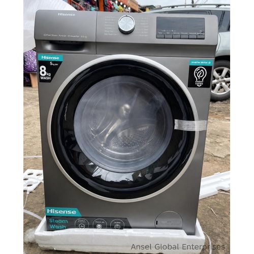 8KG Front Load Automatic Inverter Washing Machine (BLACK)