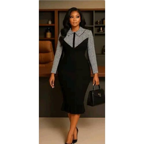 Stunning Ladies Office Gown Elegant Female Clothing