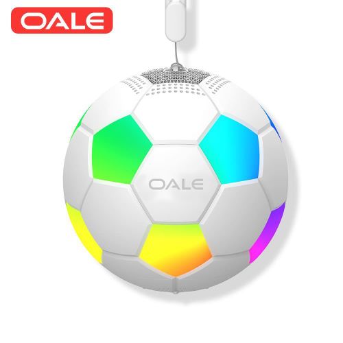 iBazz Cup 1 Portable Bluetooth Speaker, Football Shape with FM Radio, USB TF Card Support for Outdoor & Party-White