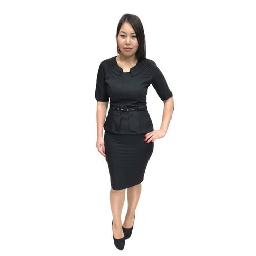 Affridot Ladies Fashion Dress - Black