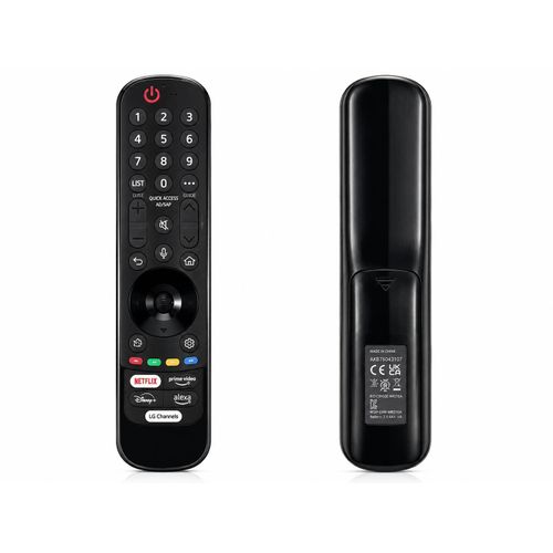 Magic Remote Control for Smart Television (TV) – Voice Control, Mouse Pointer & Shortcut Buttons – Black