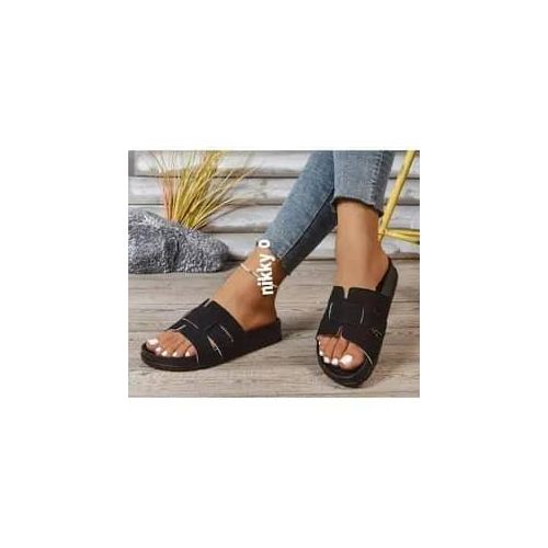 Elegant Black Women Slippers