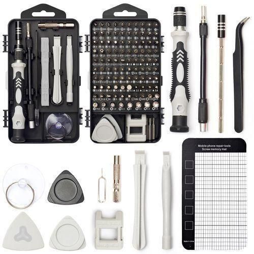 122-in-1 Precision Screwdriver Set, for Electronics Repair like iPhone and Laptop, Professional Magnetic Tool Kit with CR-V Steel Bits and Flexible Shaft