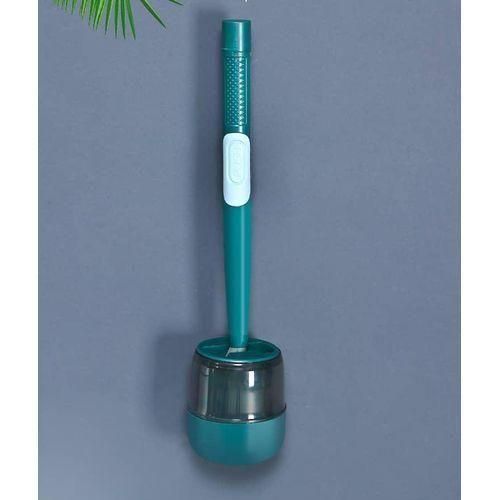 SILICON TOLIET BRUSH WITH SOAP DISPENSER