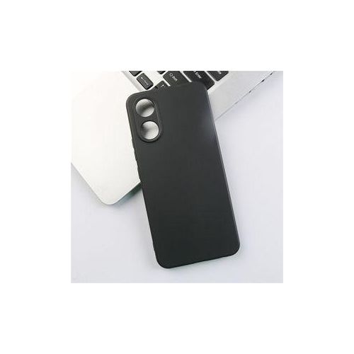 Vivo Y02s Classic Minimalist Slim Protective Matte Black Silicone Back Case