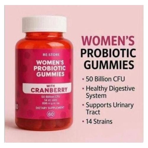 Women’s Probiotic Gummies With Cranberry