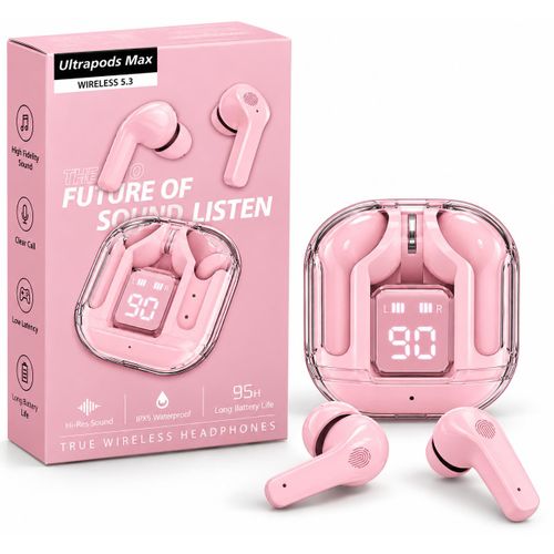 Ultra Pods Max Wireless Earbuds with Digital Battery Display