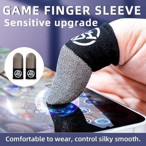 The new finger sleeve game controller is suitable for PUBG sweat and scratch sensitive touch screen game finger thumb sleeve gloves breathable and scratch resistant touch screen game thumb gloves