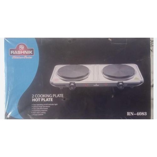 Rashnik 2-Face Double Burner Electric Hot Plate -2000W