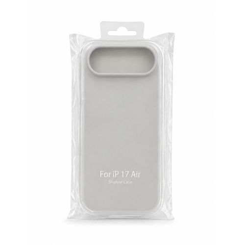 iPhone 17 Air Silicone Phone Case With Camera Protection - Scratch Resistance, Shockproof Protective Case - (Ash Gray)