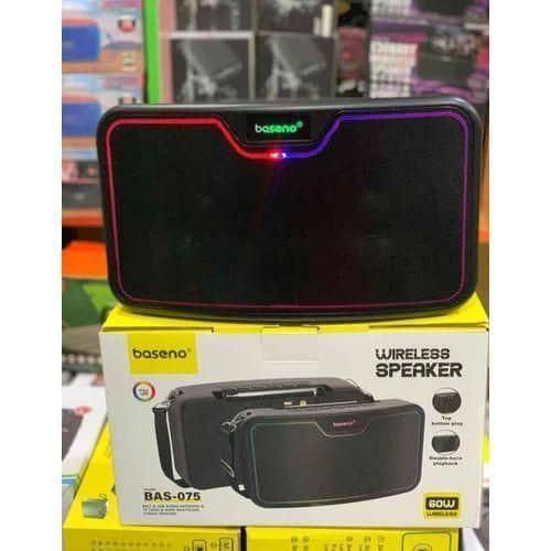 Bas-075 Portable 60w Powerful Super Bass Wireless Bluetooth Speaker with FM Radio