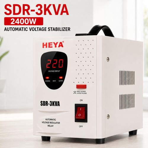 HEYA SDR 3000VA 3KVA wall mounted Automatic Voltage Stabilizer Regulator Protector – 3000VA AVR for AC Inverter fridge Freezer Air Conditioner refrigerator & other Home Appliances 140-260V