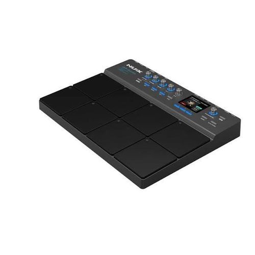 DP-2000 Digital Percussion Pad with 8 Velocity Sensitive Pads, FX, and Bluetooth Black with DPS-1 drum stand