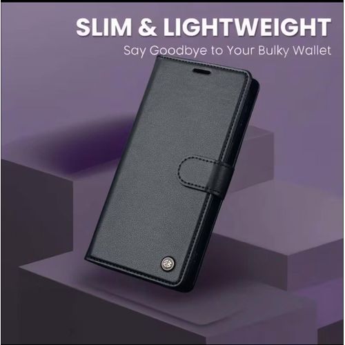 A14 Phone Case Open & Close ( RICH BOSS ) - Luxury Synthetic Faux Leather Card Holder Phone Case, with Stand, Lanyard, And Wallet Features.