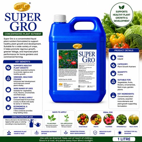 Super Gro Concentrated Plant Nutrient 1 Litre
