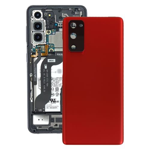 Battery Back Cover With Camera Lens Cover For Samsung Galaxy S20 FE(Red)