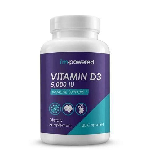 High Potency Vitamin D3 5,000 IU 120 Capsules