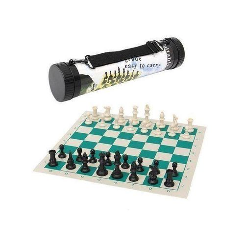 Chess Roll-up Leather Mat And Bag Camp