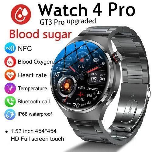 GPS Smart Watch GT4 Pro NFC IP68 Waterproof Blood Smartwatches For Huawei Android IOS