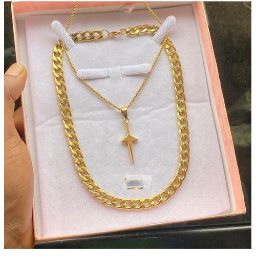 Mens Hip Hop Iced Miami Cuban Chain Necklace