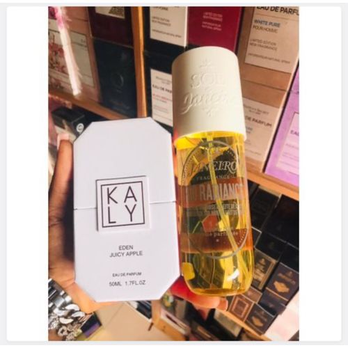 Kaly Eden Juicy Apple EDP Perfume Natural Spray 50ml And Rio Radiance Perfume Mist