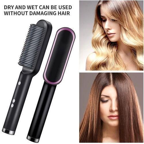 2-in-1 Hot -Air Hair Styling Comb Straightener Hair Comb
