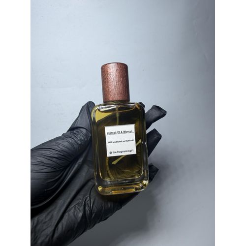 Portrait of a woman undiluted perfume oil