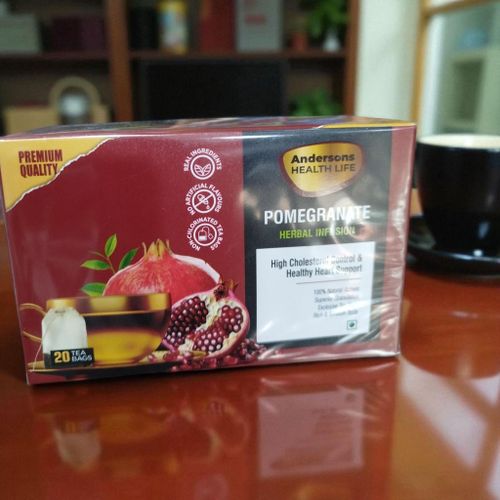 POMEGRANATE HERBAL INFUSION TEA, CHOLESTEROL CONTROL AND HEALTHY HEART SUPPORT ......
