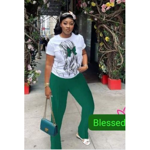 Smart Ladies Polo Top And Pant Trouser