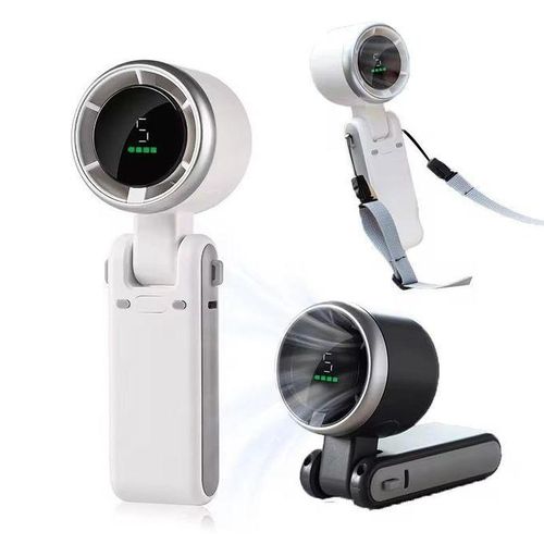 Foldable Portable Handheld Fan Mini Cooling Rechargeable 3600mAh Ventilation Fans High Speed Turbo Fan