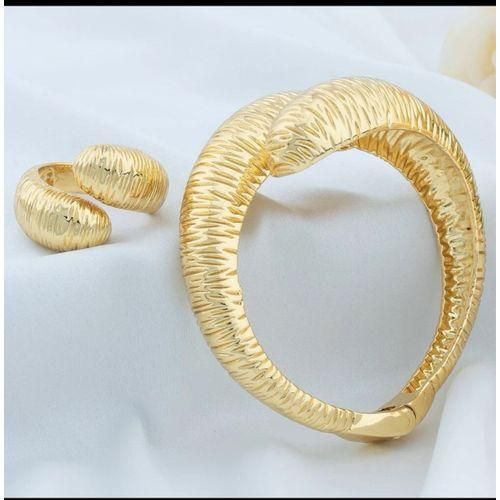 Non Tarnish Gold Bracelet And Ring