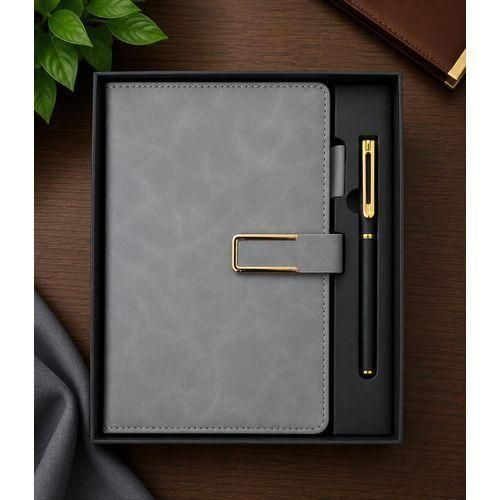 Diary -Luxury Office Leather-Style Notebook & Pen Gift Set – A5 Business Journal with Magnetic Strap Closure