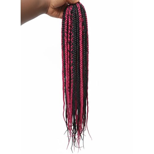 Ponytail braided hair with adjustable strings