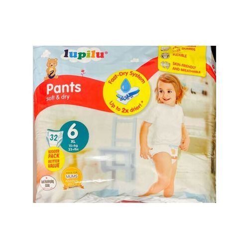 Nappy Pants Size 6 -32 Count