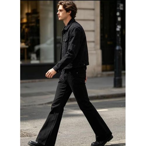 Waylow Denim Jacket with Pant -Black