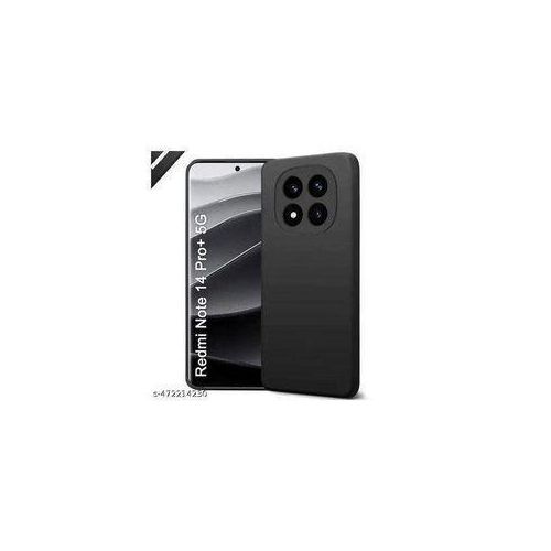 Redmi Note 14 Pro Plus Luxury Sleek Touch Camera Protect Black Silicon Back Case