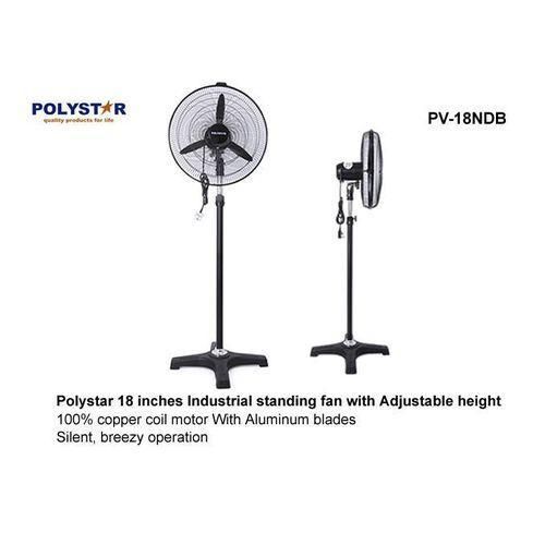18 Industrial Standing Fan Black Colour