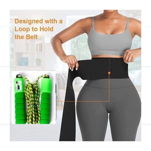 Body Shaper Waist Tummy Wrap Belt Plus Free Skipping Rope